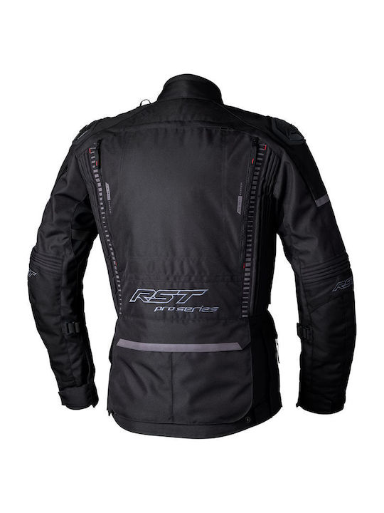 RST Textile Ranger Iarnă Bărbătesc Jachetă de Motocicletă Impermeabil Negru