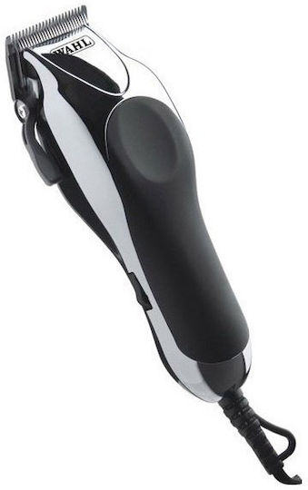 Wahl Professional Chrome Pro Deluxe Επαγγελματικό Σετ Κουρευτικής Μηχανής Ρεύματος Ασημί 79524-2716