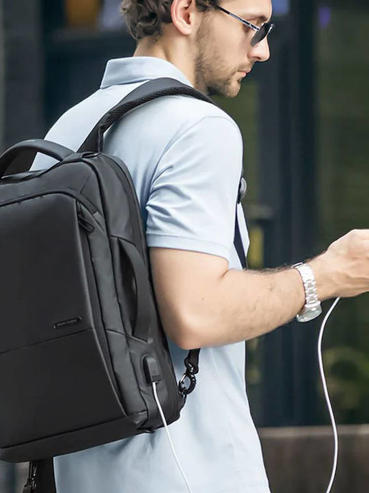 Mark Ryden MR9533 Αδιάβροχη Τσάντα Πλάτης για Laptop 15.6" με Θύρα USB σε Μαύρο χρώμα