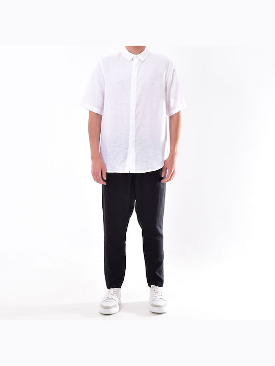 AMANS LINEN SHIRT - SH011 WHT