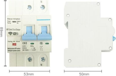 Coolseer 2-Poles Automatic Circuit Breaker 63A COL-CBW2-63