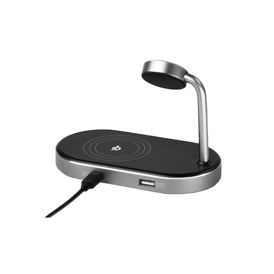 Verbatim Ασύρματος Φορτιστής (Qi Pad) 44W Quick Charge 3.0 Μαύρος (WCS-02 3-in-1 Qi)
