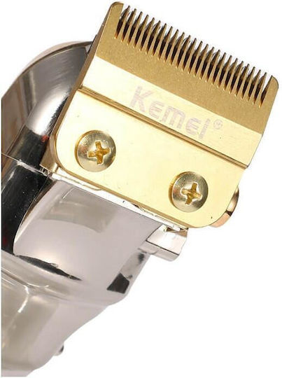 Kemei Professional Rechargeable Hair Clipper Silver KM-2010