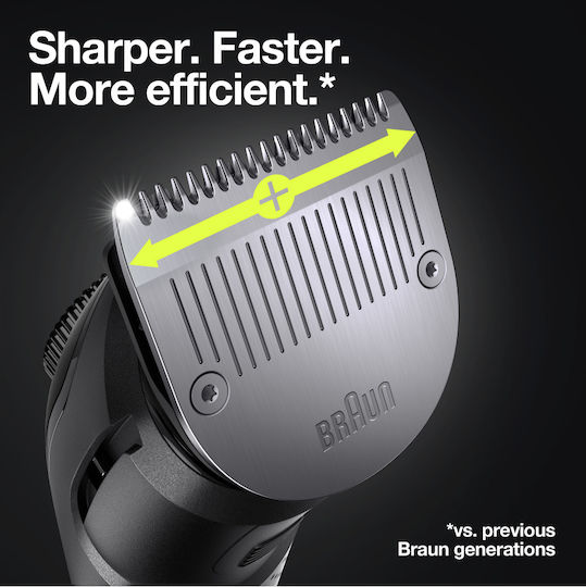 Braun Κουρευτική Μηχανή Black/Blue BT7330