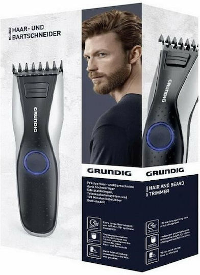 Grundig MC 6840 Rechargeable Hair Clipper Black/Silver
