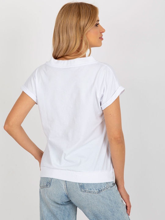 Rue Paris Damen T-shirt Weiß