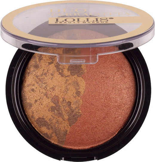 Lollis Beauty Make Up Duo Terracotta Gepresster Puder 203