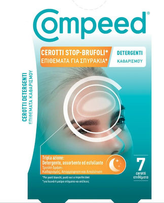 Compeed Cerotti Stop Brufoli Pimple Patches Μάσκα Προσώπου για Καθαρισμό Νύχτας 7τμχ