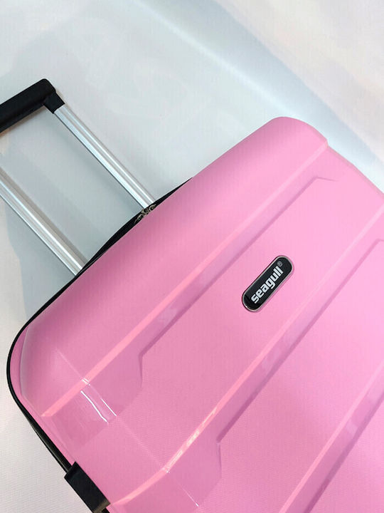 Diplomat Set The Seagull Collection Hard Pink Suitcases Max Height 66cm With 4 Wheels Set 2pcs