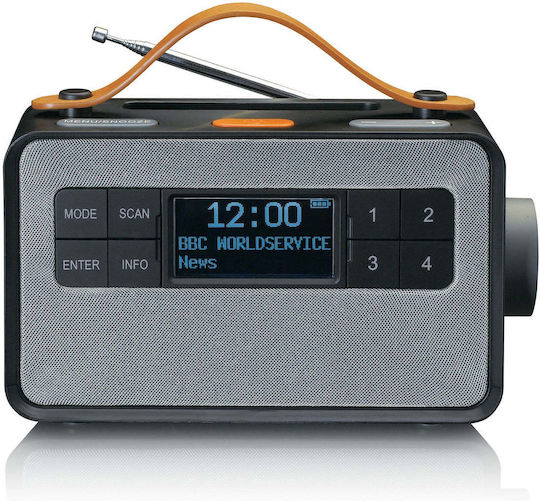 Lenco PDR-065 Επιτραπέζιο Ραδιόφωνο Επαναφορτιζόμενο DAB+ με Bluetooth Μαύρο