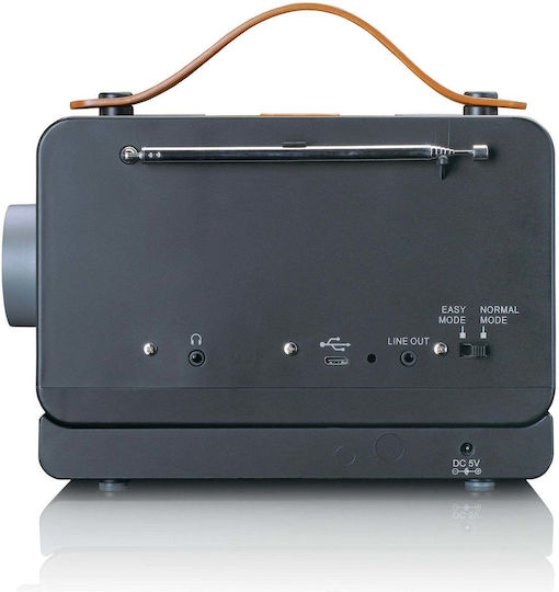 Lenco PDR-065 Επιτραπέζιο Ραδιόφωνο Επαναφορτιζόμενο DAB+ με Bluetooth Μαύρο