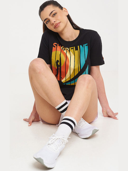 Mei Γυναικείο T-shirt Μαύρο