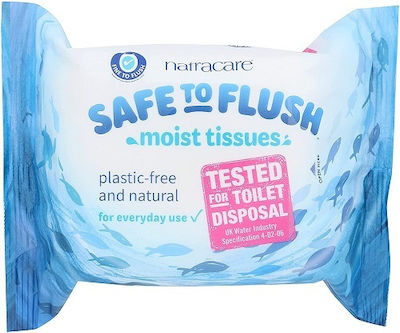 Natracare Safe to Flash Moist Tissues 30τμχ