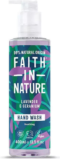 Faith in Nature Săpun Lichid cu Pompă Lavandă și Geranium 400ml