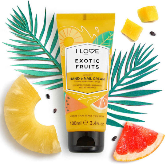 I Love Cosmetics Scented Moisturizing Hand & Nail Cream Exotic Fruit 100ml