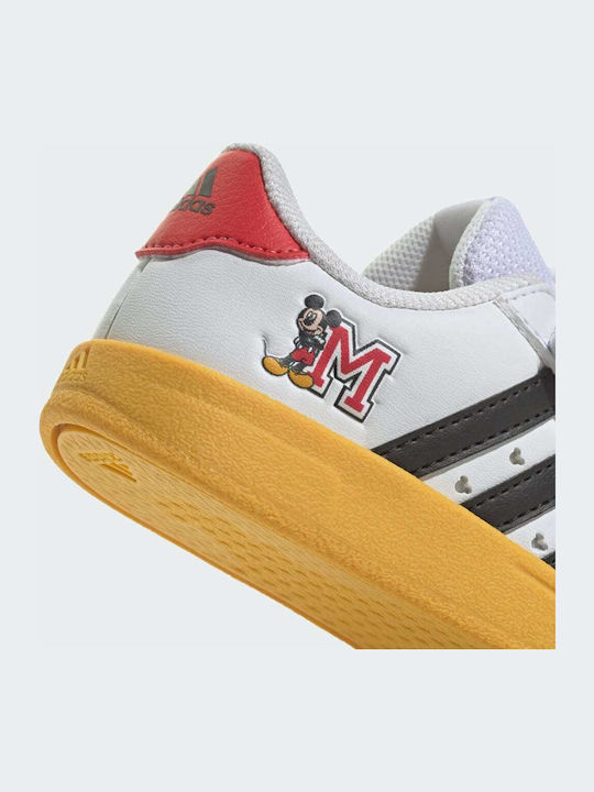 Breaknet x Disney Mickey Mouse Kids Sneakers with Scratch Cloud White / Core Black / Bold Gold