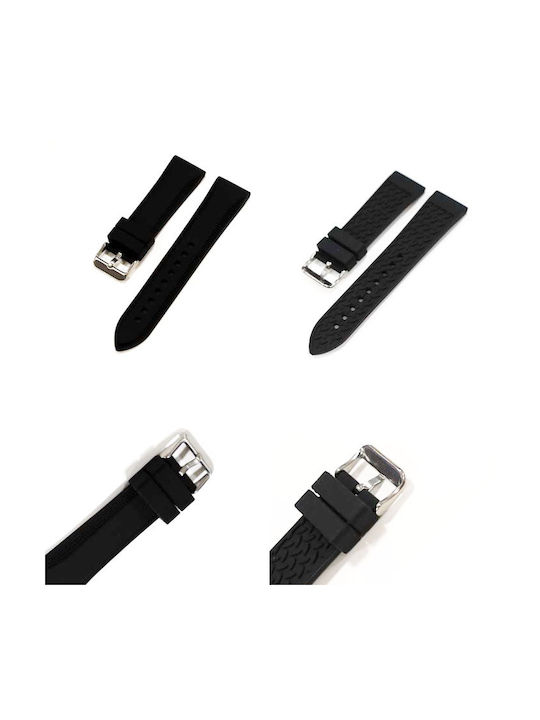 Rochet Rubber Strap Black 18mm