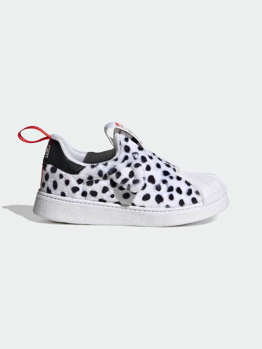 Adidas Παιδικά Sneakers Superstar x Disney 101 Dalmatians Slip-on Cloud White / Core Black / Red