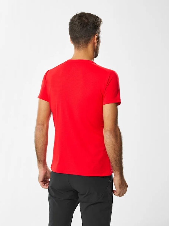 Millet Rock Point Men's Athletic T-shirt Short Sleeve Red