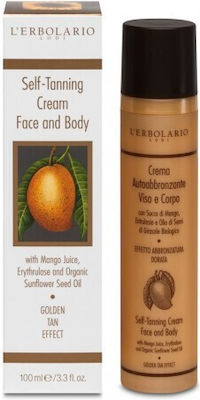 L' Erbolario Face & Body Self Tanning Cream 100ml