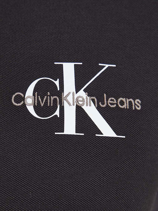 Calvin Klein Ανδρικό T-shirt Κοντομάνικο Polo Μαύρο