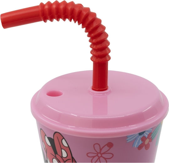 Stor Pahar Cocteiluri din Plastic cu pai 430ml