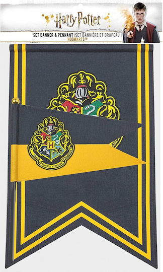Cinereplicas Κρεμαστό Διακοσμητικό από Πλαστικό Banner Pennant Hogwarts 60x45x35cm Cinereplicas Κρεμαστό Διακοσμητικό από Πλαστικό Banner Pennant Hogwarts 60x45x35cm