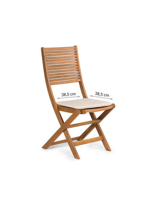 Fieldmann Gartenstuhlkissen Ecru 38,5x38,5cm