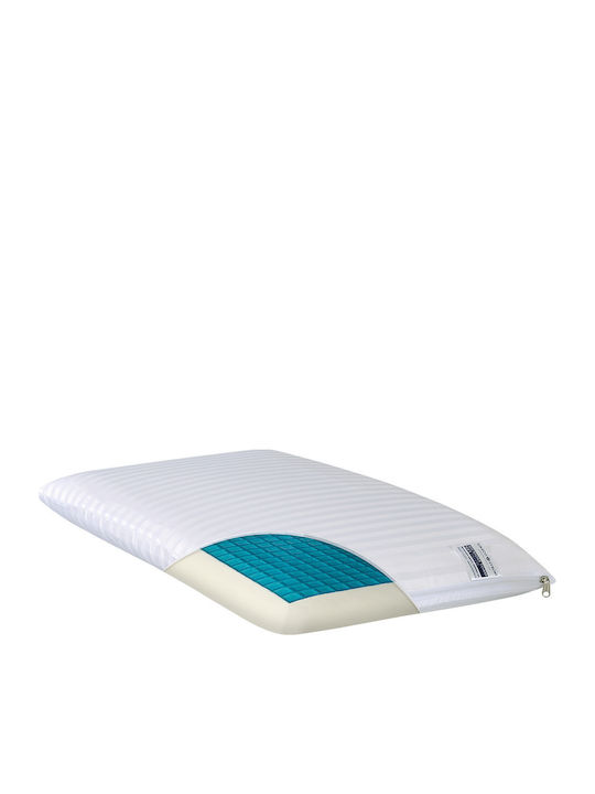 Greco Strom Memory foam gel Μαξιλάρι Ύπνου Gel Ανατομικό 40x70x12cm