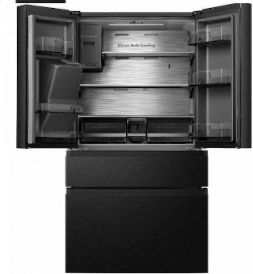 Hisense Хладилник Гардероб 560лт В178.5xШ91.4xД72.5см. Сив RF728N4SBFE