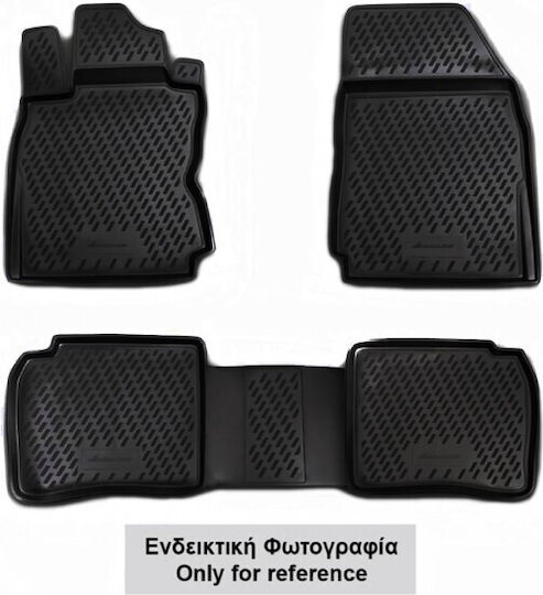 Novline Set of Front and Rear Mats 4pcs Tray Type for BMW X2 2018+ Gray