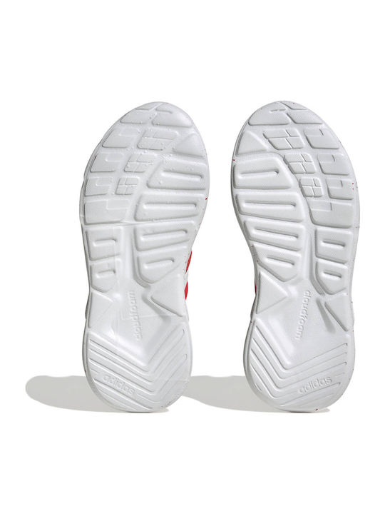 Nebzed x Disney Minnie Mouse Kids Sports Shoes with Hoop & Loop Closure Bright Red Cloud White Better Scarlet