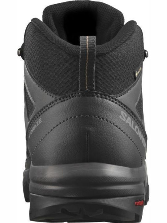 Salomon X Braze Mid GTX Women's Hiking Boots Waterproof with Gore-Tex Membrane Black
