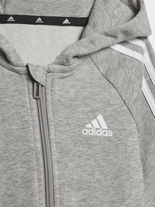 adidas Essentials 3-Stripes French Terrya Φορμάκι Γκρι