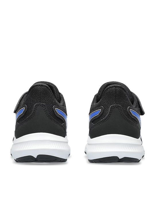 Jolt 4 Ps Kids Sports Shoes Running with Hoop & Loop Closure Black