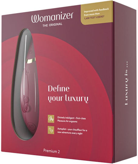 Womanizer Premium 2 Аспиратор Вагина с вибрация Bordeaux 1бр