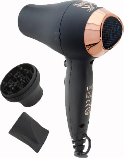 Lim Hair WR 3.0 Пътуване Сешоар с Дифузер 1200W Черно-розово злато