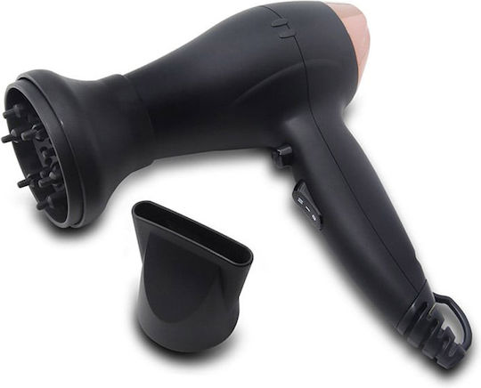 Lim Hair WR 3.0 Пътуване Сешоар с Дифузер 1200W Черно-розово злато