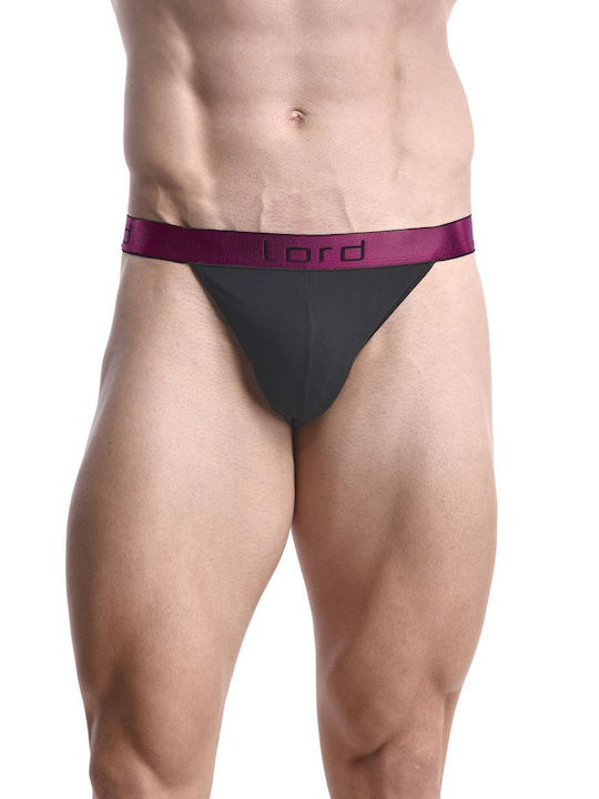 Lord Men's Tanga Slip, Color Raspberry