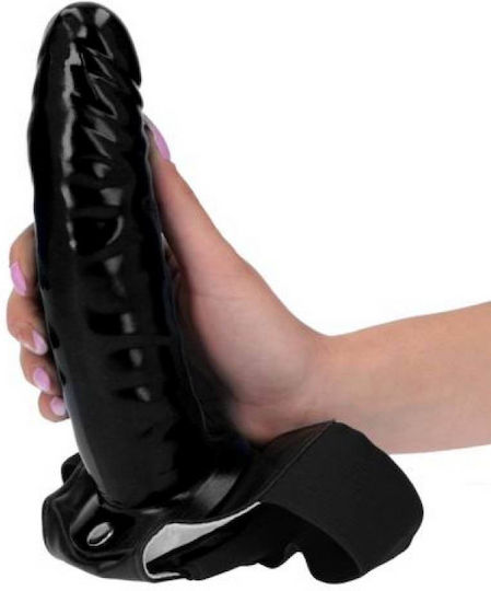 Chisa Novelties Harness με Dildo 19cm σε Μαύρο Χρώμα