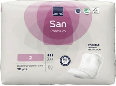 Abena San Premium No2 Unisex Pansamente pentru incontinență Normale 3 picături 30buc