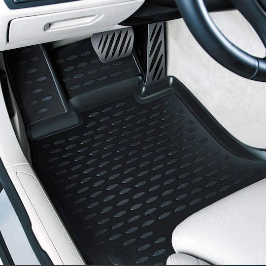 Novline Set of Front and Rear Mats 4pcs Tray Type for Renault Clio III 5D 2005-2012 Black