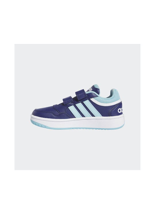 Adidas Παιδικά Sneakers Hoops 3.0 με Σκρατς Μπλε