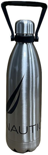 Nautica Bottle Thermos Stainless Steel 1lt Silver