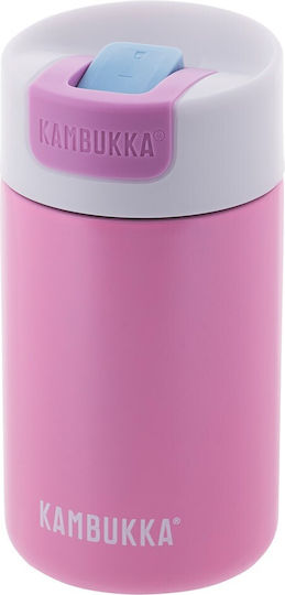 Kambukka Olympus Bottle Thermos Stainless Steel BPA Free 300ml Pink Kiss with Mouthpiece
