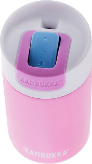 Kambukka Olympus Bottle Thermos Stainless Steel BPA Free 300ml Pink Kiss with Mouthpiece