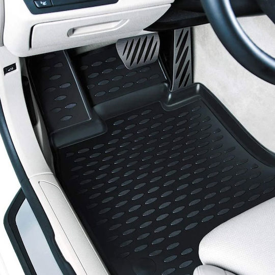 Novline Set of Front and Rear Mats 4pcs Tray Type for Hyundai Matrix 2001+ Black