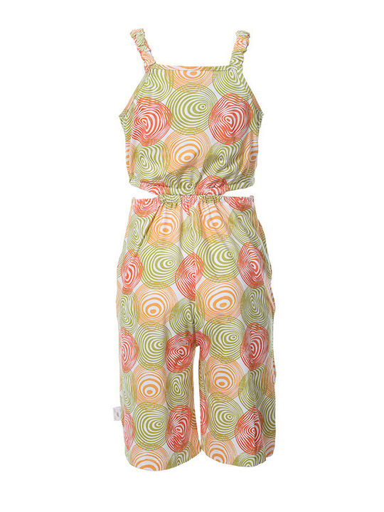 Matoufrance Girls Fabric Jumpsuit Multicolour