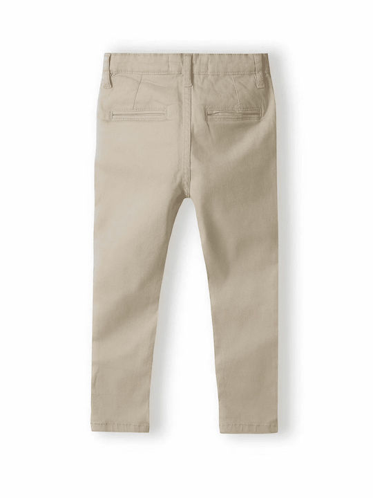 Minoti Boys Fabric Chino Trouser Beige