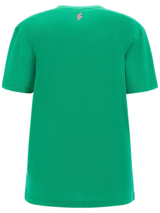 Freddy Damen Sportlich T-shirt Grün
